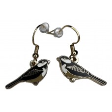 Chickadee, Black-capped earrings