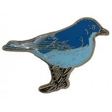 Bluebird, Mountain, enameled pin