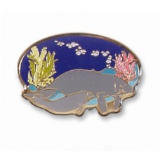 Manatee (cow & calf) pin