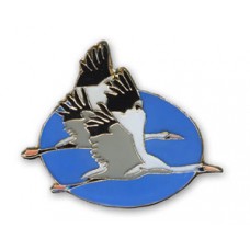 Crane, Whooping (2 in flight) pin