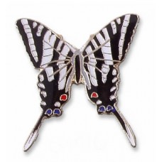 Butterfly, Zebra Swallowtail, enameled pin