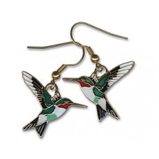 Hummingbird, Ruby-throated earrings